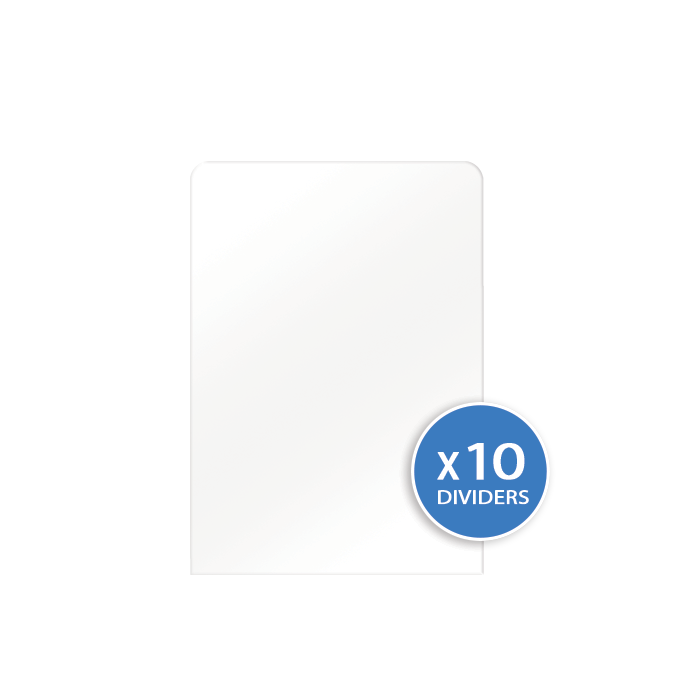 Trading Card Dividers - White Regular