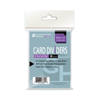 Trading Card Dividers - White Regular