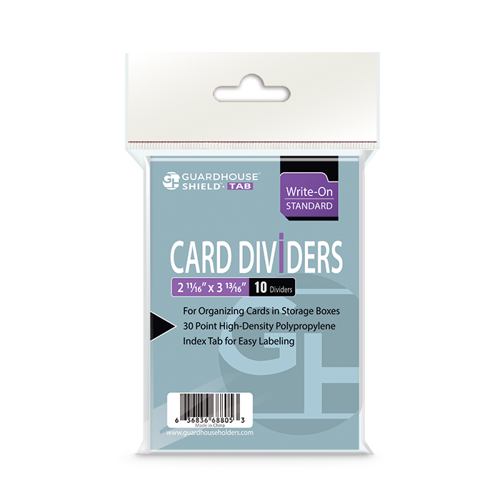 Trading Card Dividers - White Regular