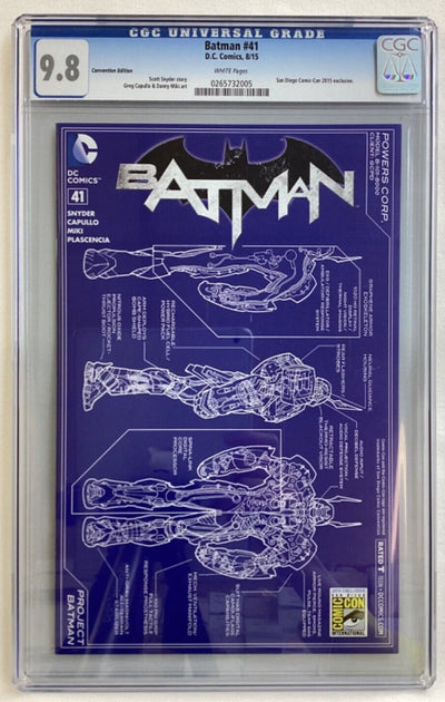 Batman #41 - CGC 9.8 - DC - 2015 - SDCC 2015 exclusive variant cover!