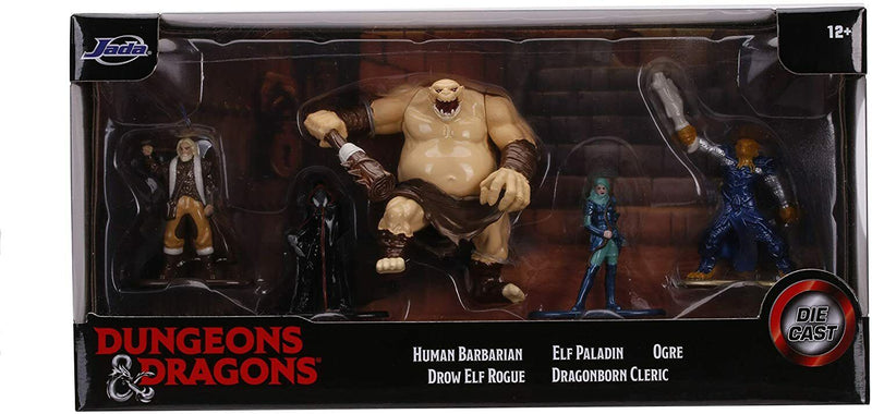 Jada Dungeons & Dragons Die Cast Set of Figures Nano Metal