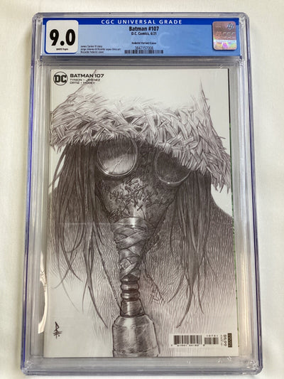 Batman #107 - CGC 9.0 - DC Comics - Scarecrow Federici 1:25 Variant cover!