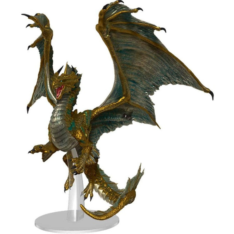 D&D Nolzurs Unpainted Mini Adult Bronze Dragon