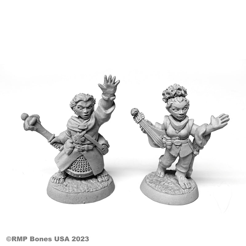 Dungeon Dwellers Bones: Halfling Cleric and Bard