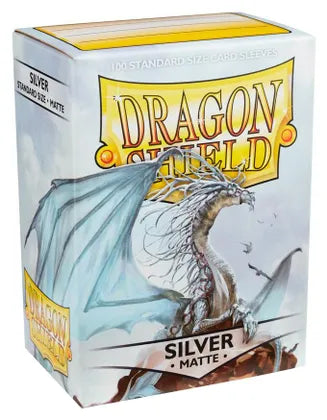 Dragon Shield Matte Sleeves - Silver (100)