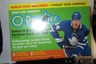 2021/22 Upper Deck OPC O-Pee-Chee Hockey 9pk Blaster Box