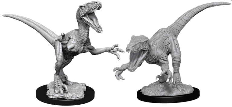 WizKids Deep Cuts Unpainted Miniatures Raptors