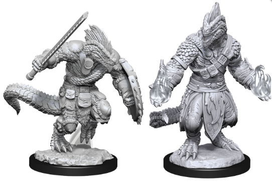 Dungeons & Dragons Nolzur`s Marvelous Unpainted Miniatures: W15 Lizardfolk Barbarian & Lizardfolk Cleric