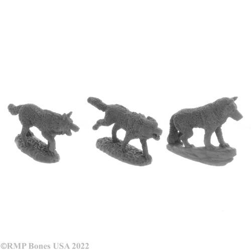 Dungeon Dwellers Bones Wolf Pack (3)