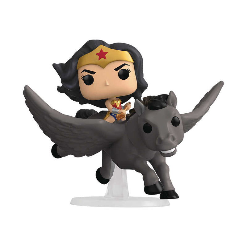 Pop Rides Super Deluxe Wonder Woman 80th Wonder Woman On Pegasus Figure