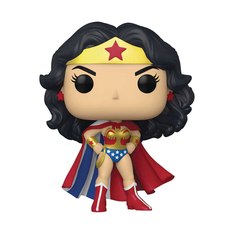 Pop Heroes Wonder Woman 80th Classic with Cape Wonder Woman Figure