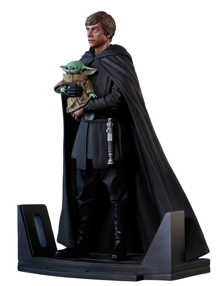 Star Wars Premier Collection Mandalorian Luke & Grogu Statue