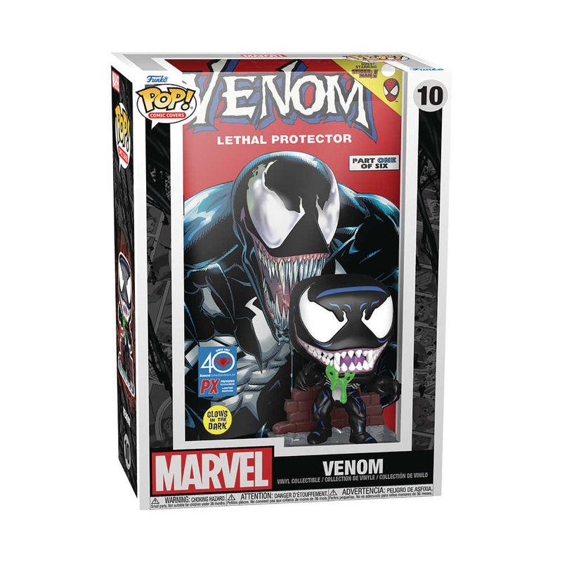 Pop Comic Cover Marvel Venom Lethal Protector Previews Exclusive Glow in Dark