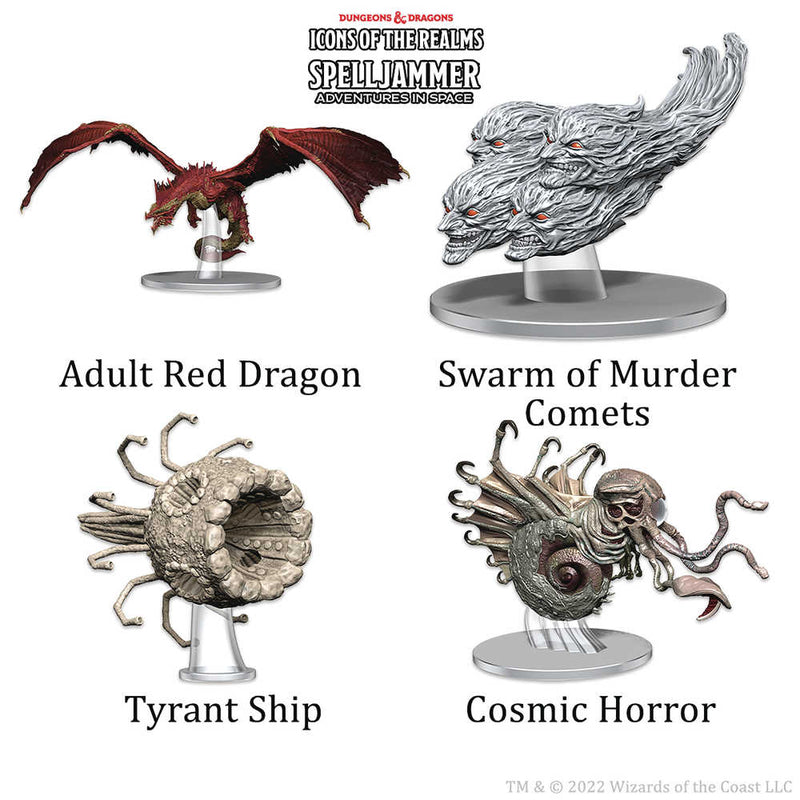 D&D Icons of the Realms Ship Scale Threats From Cosmos Spelljammer