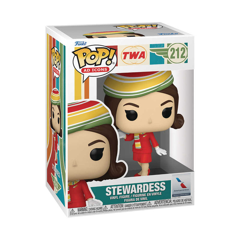 Pop Ad Icon Twa Stewardess 3 Vinyl Figure