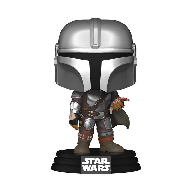 Pop Star Wars Book Of Boba Fett Mando with Pouch Vinyl Figure