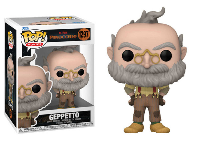 Pop Movies Pinocchio Netflix Geppetto Vinyl Figure