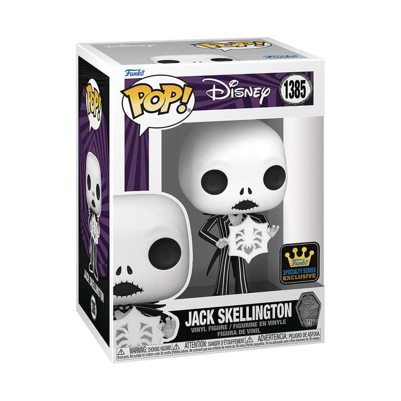 Pop Disney Nigtmare Before Christmas 30th Anniversary Jack with Snowflake Specialty Series Vinyl Figure