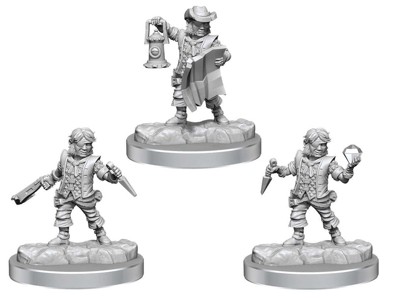 D&D Frameworks Male Halfling Rogue Mini