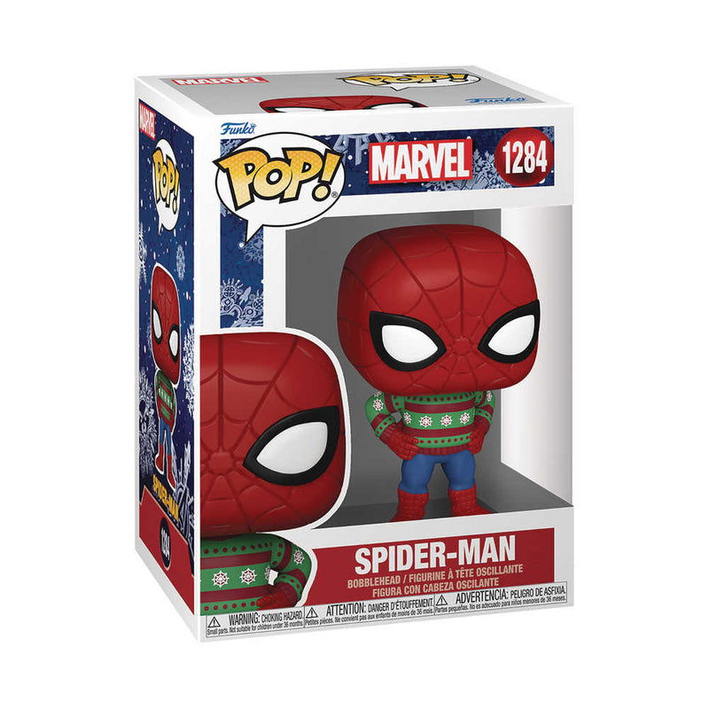 Pop Marvel Holiday- Spider-Man(Sweater) Vinyl Figure