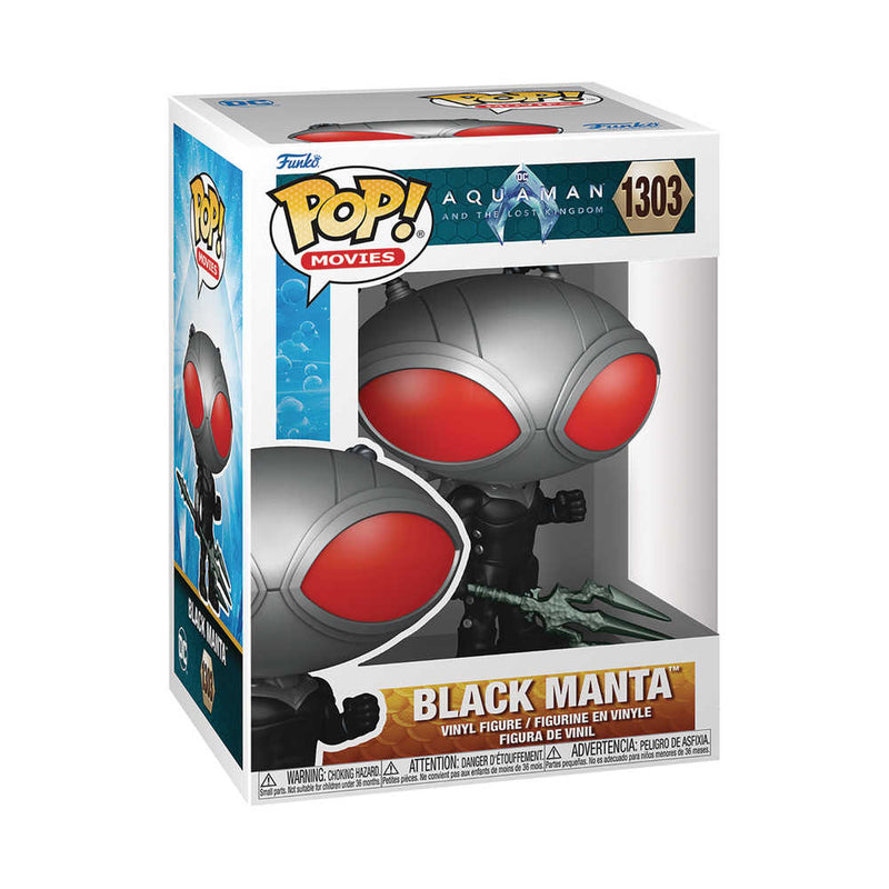 Pop Movies Aquaman Lost Kingdom Black Manta with Trident Vinyl F