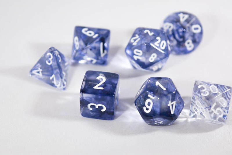 Nebula Polyhedral Black/White Set (7)