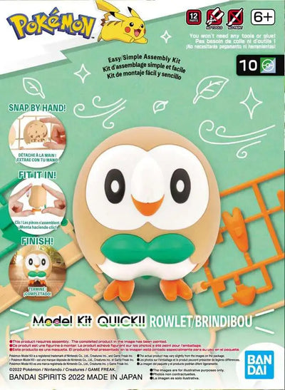 Pokemon Model Kit Quick!! 10 Rowlet