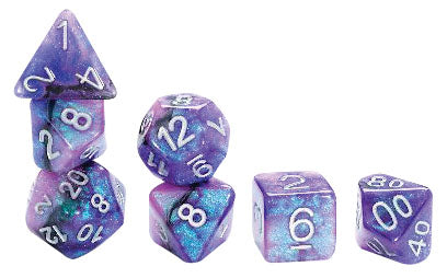 Aether Dice: Galaxy (7 Polyhedral Dice Set)