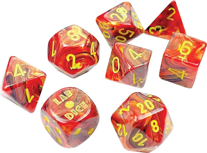 Lab Dice 5 Vortex Poly Underworld/yellow (7)