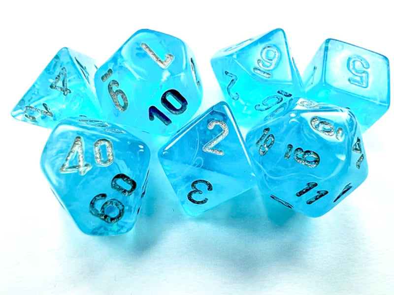 Luminary Mini-Polyhedral Sky/silver 7-Die set