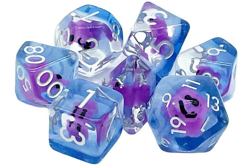 7 Piece RPG Animal Kingdom - Baby Elephant - Purple w/ Blue