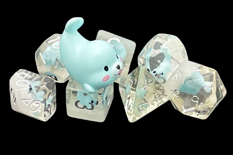 7 Piece RPG Animal Kingdom - Baby Seal - Light Blue