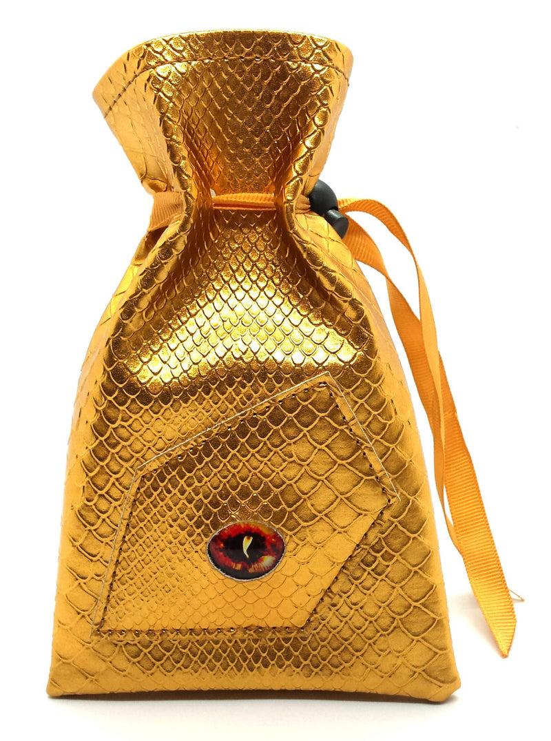 Dragon Eye RPG D&D Dice Bag: Gold Dragon