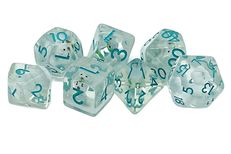 7 Piece RPG Dice Set Animal Kingdom - Koala Bear