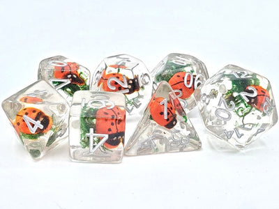 Animal Kingdom - Ladybug Dance 7 Piece RPG Dice Set