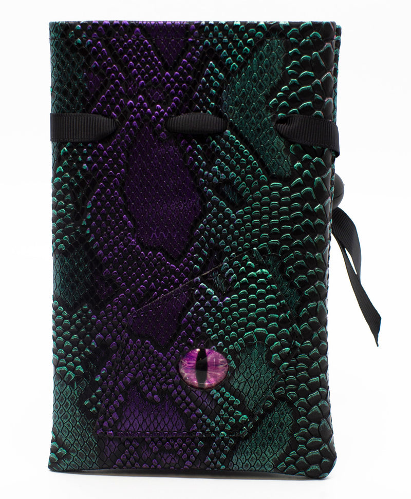 Dragon Eye RPG D&D Dice Bag: Spectral Dragon - Purple & Green