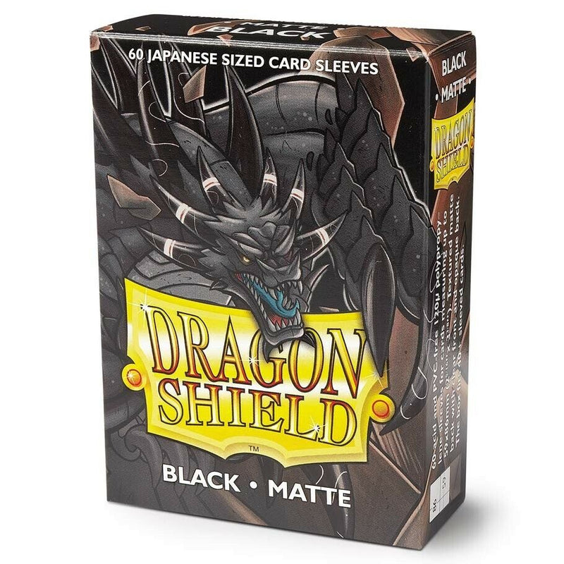 Dragon Shield Japanese Size Matte Sleeves (60 count) - Black