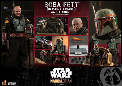 Hot Toys Star Wars Boba Fett & Throne Repaint Armor 1/6 Scale