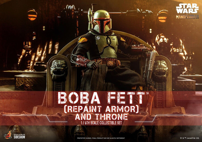 Hot Toys Star Wars Boba Fett & Throne Repaint Armor 1/6 Scale