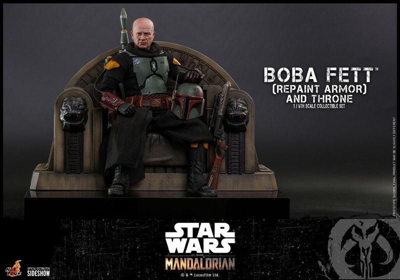 Hot Toys Star Wars Boba Fett & Throne Repaint Armor 1/6 Scale