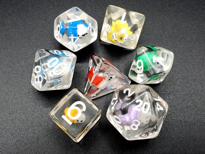 Animal Kingdom - Snail Rainbow 7 Piece Dice Set