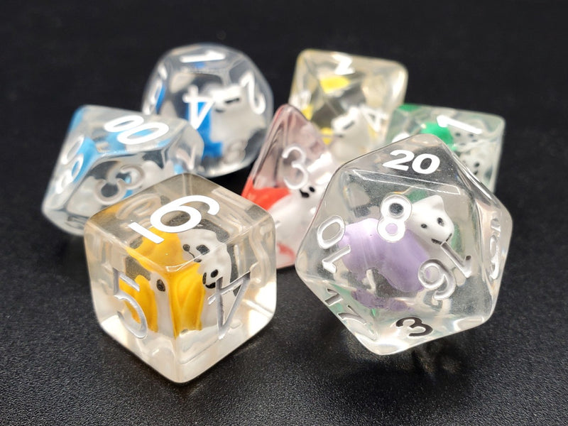 Animal Kingdom - Snail Rainbow 7 Piece Dice Set