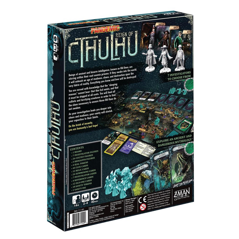 Pandemic Reign of Cthulhu Edition Board Game